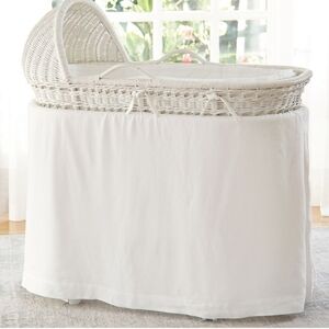 New Pottery Barn Kids Linen Bassinet Skirt